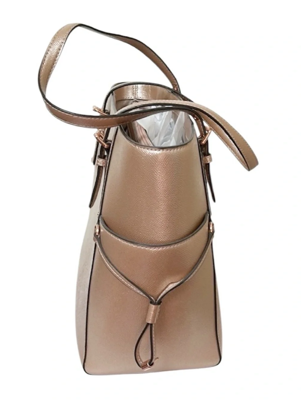 Michael Kors Voyager East West Crossgrain Leather Tote - Picture 6 of 14